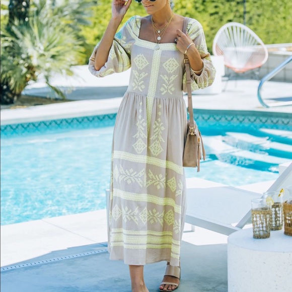 VICI Linen Blend Dress